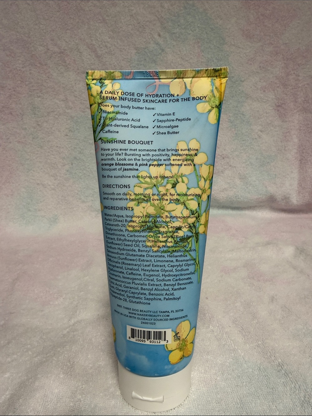 Nakery Beauty SkinToning Body Butter - Sunshine Bouquet (Blue & Yellow) - Picture 2 of 4